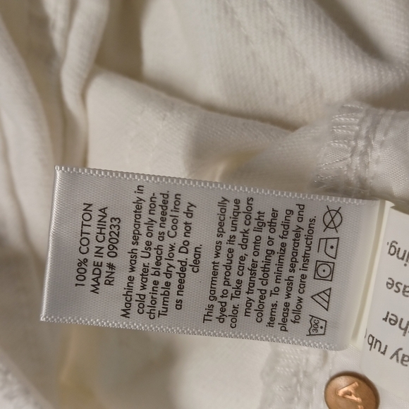 NEW Pacsun White Mom Jean High Rise SZ 4/26 Distressed Cropped Ankle Tapered - Picture 15 of 16